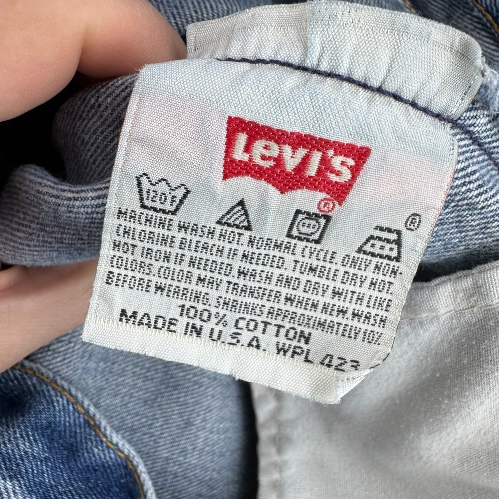 Vintage Levis Jeans Mens 34 (Fits 30x24) 501 XX Cropped Made in USA - Picture 15 of 16